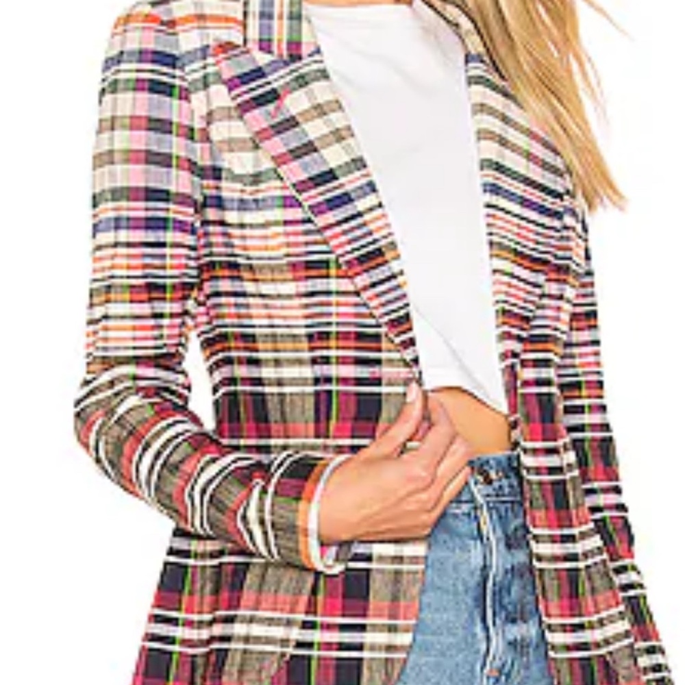 Smythe Plaid Blazer Size 4